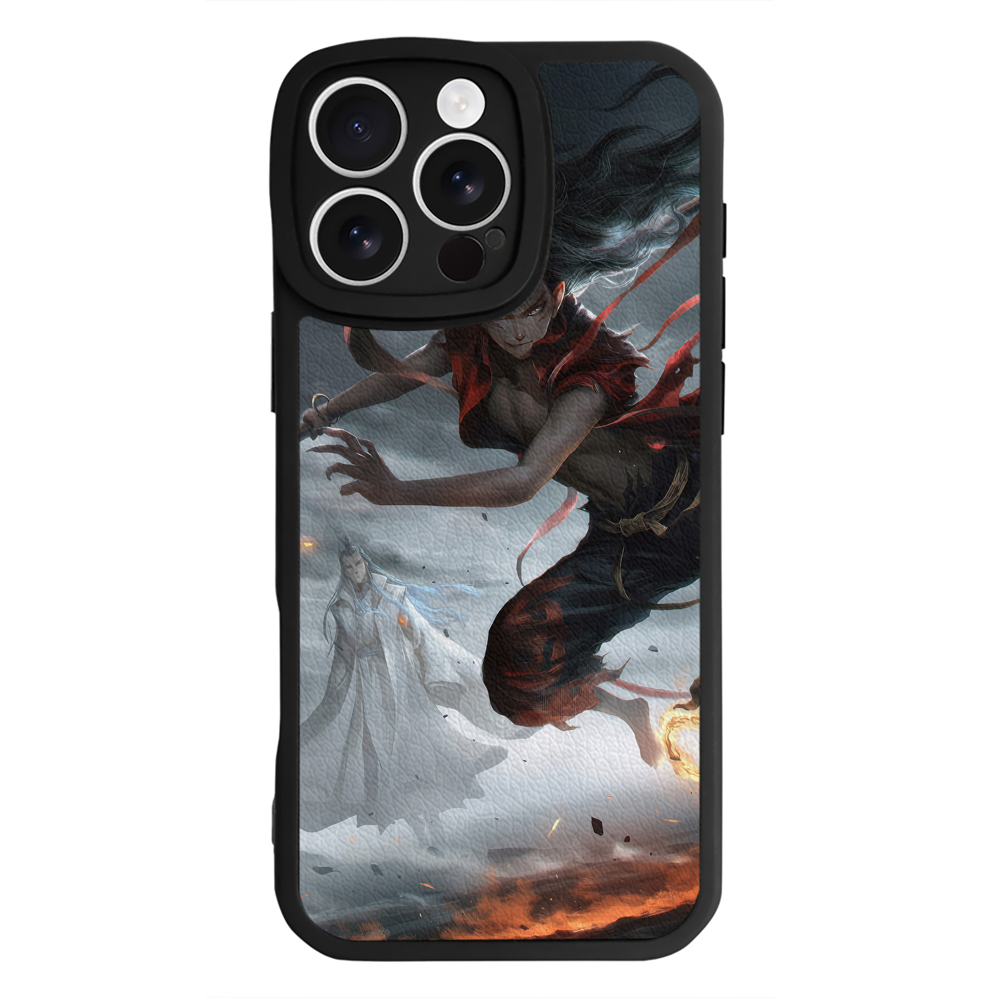 （画像用） Ne Zha 2 ナタ 魔童の大暴れ 【iPhone 16シリーズ対応】シリコンスマホケース（レザー調） 材質：シリコン